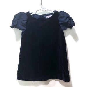 Janie and Jack Navy Blue Velvet Dress